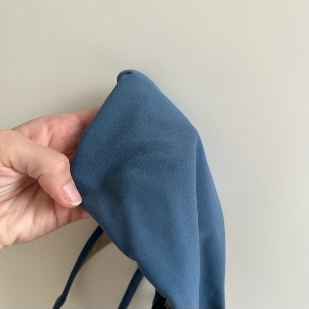 Vuori Blue Scoop-Back Sports Bra - Picture 2 of 4